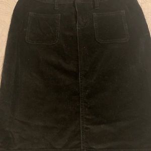 Black Corduroy skirt
